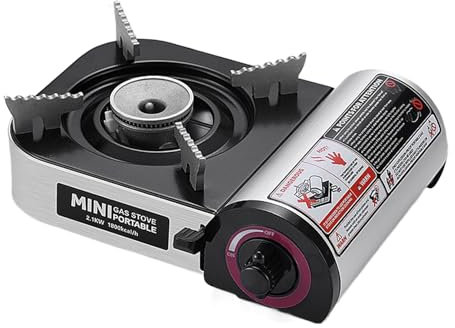 Campingkocher Für Camping & Outdoor,Grill & Kochgerät Für Outdoor-Küche, Camping & Wanderung - Leichtes Einzelkochfeld Mit Grillfunktion Für Küche, Wandern, Terrasse, Camping & Survival