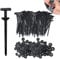 100 Pcs Nylon Universal Cable Tie Buckle, Zipper Clips Cable Ties Heavy Duty Self-Locking Nylon Zip Ties Holder with Pin and Button Design, Zip Tie Clips for Car Fender, Car Daily Auto Fixing