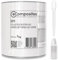 Colle Polyester Fibrée | 1 kg | + Catalyseur PMEC + Pipette de dosage 3 ml, Choucroute Polyester, Mastic Armé de Fibres de Verre pour Réparation, Collage résistant Bateau, Picscine, Bois