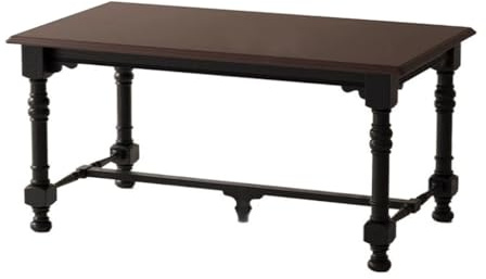 Couchtisch Retro Massivholz Großer Esstisch Home Restaurant Schwarz Lang Küchentisch, Esszimmertisch