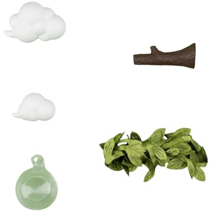Beimus Wandmontierte Springspinnen, Lebensraum, Glaskugel, Terrarium, transparent, sicheres Gehäuse für Beobachtung, einfache Fütterung, 4 Stück springende Spinnen, Lebensraum, Wandmontage, 4 Stück