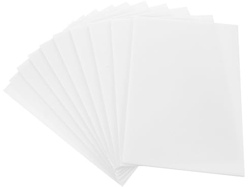 Schaumstoffplatte A4 10 Blatt Weiß für Druckvorlagen und Basteln | Schaumstoff, Schneidbar, Mehrzweck für Druck und Handarbeit, 10 Blatt Satz für Kreative Projekte