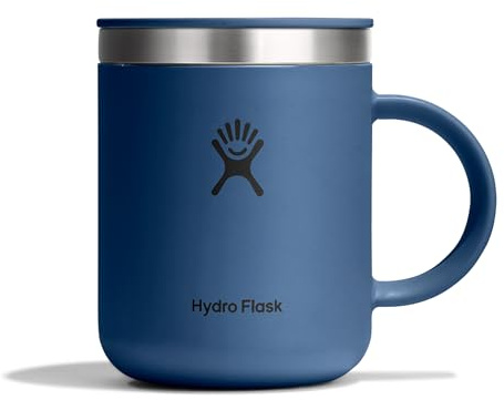 Hydro Flask – Mug Coffee 355 ml (12 oz) | Isolierter Edelstahl mit verschließbarem spritzfestem Deckel – Kalt 24 Std., heiß 12 Std. – Harbor Blue