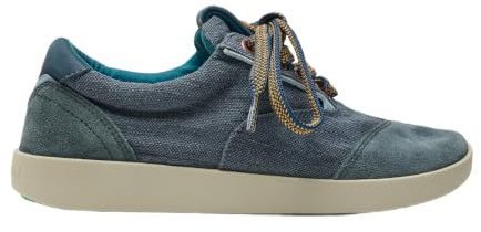 Satorisan - Hatko Vintage - Casual Sneaker Herren - Vintage Leder und Leinen Sportschuhe Bequem, Nachhaltig und Dauerhaft - Navy - 46