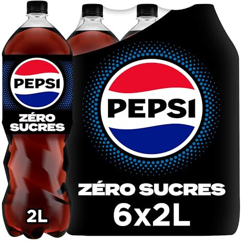 Pepsi Zéro Sans Sucres Bouteille 6 X 2L Pack