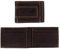 Carhartt Herren Vordertasche Geldbörse, strapazierfähiges Segeltuch, Geldklammer Faltbare Brieftasche, Leder zweifarbig (braun und schwarz), One Size