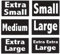 Rechteckig Größe 15 x 23mm Aufkleber - Schwarz - XL, Packung 40