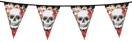 Boland 10134335 Wimpelkette Day of The Dead, Mehrfarbig