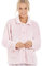 Camille Femme Chemise de Nuit Bleu Classique à Manches Longues, Polycoton Doux, Confort Suprême pour l'Hiver, Idéal pour Tous les Types de Corps