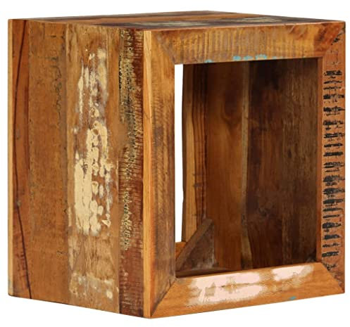 vidaXL Hocker Recyceltes Massivholz Sitzhocker Beistelltisch Couchtisch Tisch