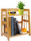 Bamboo Desk Storage Organizer, Countertop Bookcase Kitchen Storage Spice Rack, Plant Flower Stand Rack Bathroom Storage Tower, Desktop Display Shelf Rack Multipurpose Bookshelf for Office Kitchen