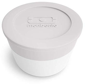 monbento - Lunchbox Dressing/Soße Behälter MB Temple L Coton - Kleine Auslaufsichere Behälter - Mehrweg - Perfekt für Büro/Meal Prep/Schule - Geeignet für Bento Box MB Original & MB Square - Grau