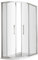 Hudson Reed M9080QH4 Apex Modern Bathroom EasyFit Offset Quadrant Shower Enclosure with 8mm Toughened Safety Glass and Round Handles, 900mm x 800mm, Polished Chrome