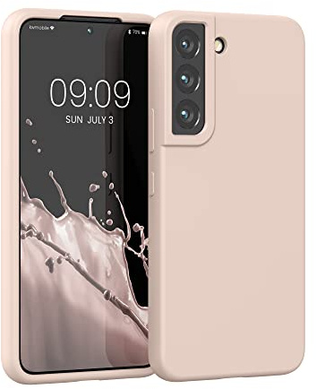kwmobile Cover per Samsung Galaxy S22 Custodia - Back Case per Smartphone in Silicone TPU - Protezione Gommata - coconut swirl