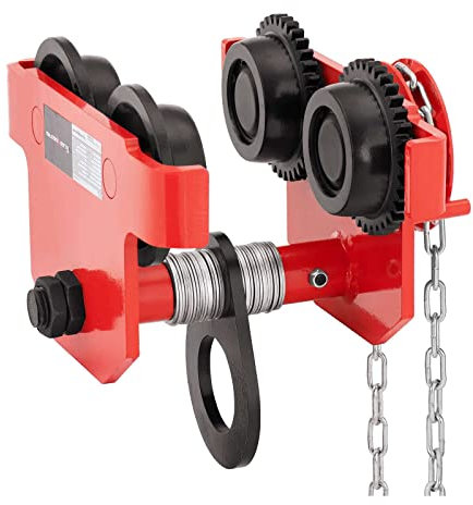 Steinberg Systems SBS-RT-3000 Rollfahrwerk 3000 kg Flanschbereich 90-150 mm mit Kette Krankatze Laufkatze Handfahrwerk