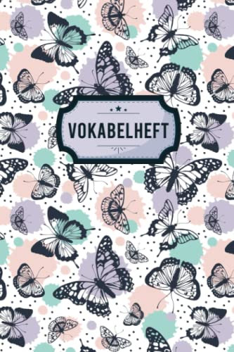 Vokabelheft 2 Spalten: Schulheft und Vokabelheft mit schönem Design in A5 120 Seiten I zweispaltig mit viel Platz für Vokabeln