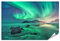 islandburner XXL Bild Poster Aurora Nordlichter Lofoten Inseln Norwegen Himmel Polarlichter Premium Bilder Fotodruck
