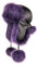 Futrzane Fliegermütze - Schapka Uschanka Damen - Fell Trapper Mütze aus Leder (One Size, Schwarz - Violett Classic)