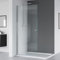 IMPTS walk in dusche 75x185 glas Duschwand Duschabtrennung Nische Dusche Schwingtür Pendeltür Duschkabine Rahmenlos,OHNE Duschwanne