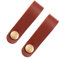 LJFEA 2pcs Tracolla Per Chitarra, Pelle Marrone, Tracolla Per Chitarra, Tracolla Per Paletta, Gancio Per Chitarra, Tracolla Con Bottone