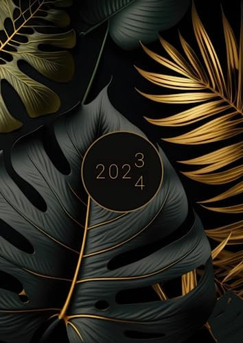 2023-2024: A4 Kalender XXL 1 Tag 1 Seite | Planer | Tagebuch | Notizbuch | Juli 2023 bis Juni 2024 | Studienplaner | Kalenderbuch | 365 Tage | 392 Seiten | Cover Jungle