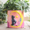 GUGUGO Moon Cat Niedliche Pflanzgefäße, einzigartiger Blumentopf mit Drainage, Regenbogenfarben, kleine Blumentöpfe für Zimmerpflanzen, lustiger Sukkulenten-Gartentopf, Geschenk, Heimdekoration (C