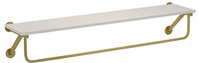 NATWEE Wandmontierte Kleiderbügel, Kleiderständer, mit Trennwänden, platzsparend, belastbar, geeignet für Damen-/Kinderbekleidung/Gold/150 cm It's so Kind of You