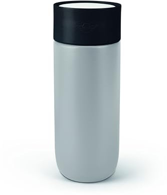 MINI Genuine Travel Mug Colour Block 500ml Grey Black White Vacuum Insulated