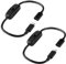 KUOQIY 2 PCS Type-C Male to Female Switch Extension Cable with ON-Off Button, USB Type-C Power Switch On/Off Extension Cable, for LED Desk Lamp LED Strip, Black