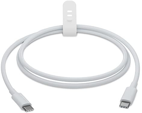 USB C auf USB C LadeKabel 1M, 60WType C SchnellladeKabel für iPhone15/MacBook Air/Pro, iPad Mini 6/Pro 2022/Air 5, Samsung Galaxy S21/S21+/S20+ Ultra Note 20, Pixel 4/3 XL USB C Schnelles Laden Weiß