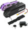 Adaluolo 36V Ebike Battery, 36V 13AH Electric Bike Lithium Battery Hailong Bicycle Batteries with 2A Fast Charger and BMS, Indicator Light, Safe Lock, 4 Pin Base Plate (36V 13AH 4 Pin No USB for 750W)