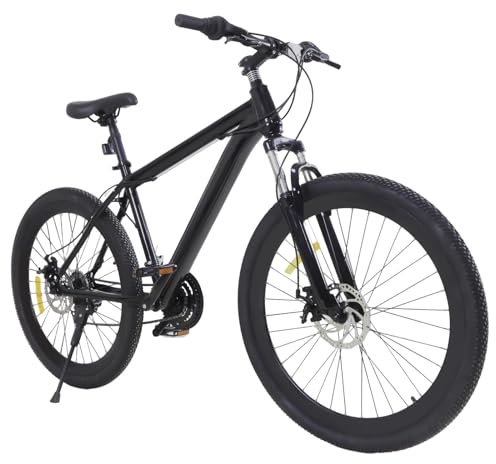 Owneed 26 Zoll Mountainbike, Scheibenbremse, 21 Gang Schaltung Fahrrad Citybike, Vollfederung, Fully MTB für Jungen, Mädchen, Damen & Herren