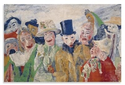 KOOHTAA James Ensor, Kunstposter, Gemälde, Wandkunst, Poster, Drucke, Heimdekoration, Bild, Leinwand, Malerei, Poster, 50 x 75 cm