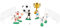 Hohopeti 1 Set Trophäe Fußballmodell Fußball Kuchenaufsatz Miniaturhaus Sport Fußballtor Kuchenaufsatz Mini Fußball Kuchenaufsatz Fußball Kuchendekorationsset Wiederverwendbar