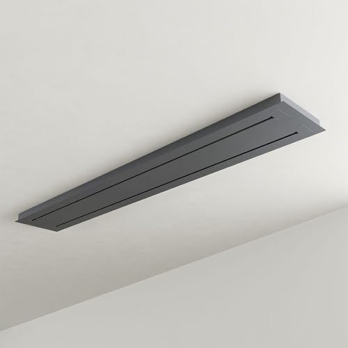 s.luce Modular Balken Baldachin mehrflammig Rechteckig Lampen-Aufhängung, Farbe:Weiß, Ausführung:2-reihig, Größe:160cm