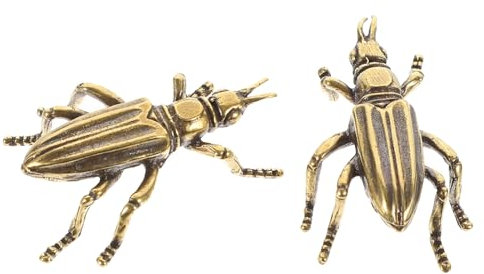 Cabilock 2stücke Kreative Handwerkskunst Figuren Massivem Nostalgische Crickets Tischdeko Einzigartige Sammlerobjekte Für Teepet Und Schreibtischdekoration