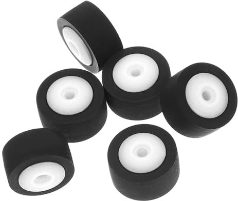 HOMSFOU 13mm Diameter Cassette Tape Machine Pinch Roller 6pcs Plastic Pinch Roller for Video Audio Radio Equipment