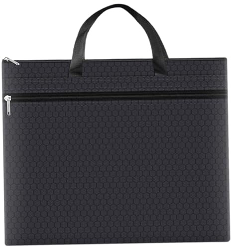 Porta del documento, borsa per documenti A3, panno Oxford impermeabile con pellicola per valigetta organizzatore per il trasporto di file di carta ..