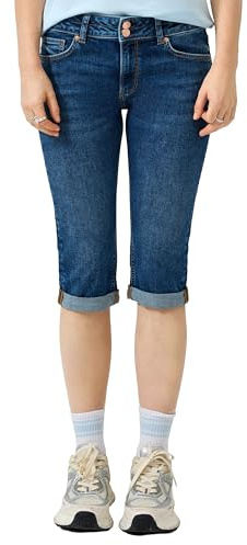 QS Damen Capri Jeans, Catie Slim Fit Jeans Catie/Mid Rise/Capri