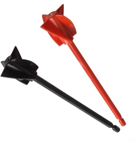 FACAIIO Lot de 2 mélangeurs de peinture pour perceuse - En plastique renforcé - Résine époxy - Outil de mélange réutilisable et facile à nettoyer