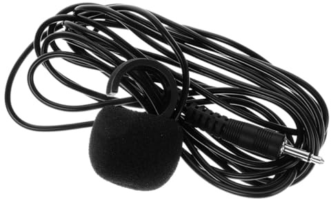 Alipis Microphone à Condensateur Filaire Son Haute Fidélité Fonction Amplificateur Clip Abs Noir pour Instruments à Vent Flûtes et Trompettes pour Orchestres Professionnels