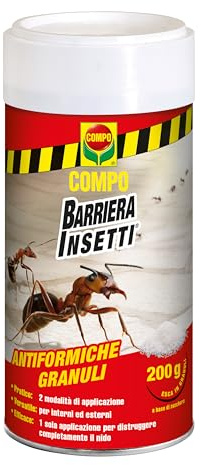 COMPO Antiformiche in Granuli, Esca Per Formiche, 200gr | Distrugge l'intero formicaio grazie ai granuli che le formiche trasportano nel nido