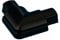 16mm x 8mm Black Smooth-Fit Right Angled Trunking Adapter – Flush 90 Degree Bend - Loops