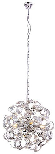 Globo Design Decken Hänge Lampe Pendel Chrom Kugel Leuchte Küchen Schlaf Zimmer Beleuchtung 51505-4H