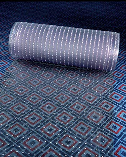 Clear Vinyl Plastic Floor Runner/Protector for Low/Deep Pile Carpet (26” Inches x 96”Inches)