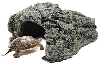 Reptilienhöhle Landschildkröten Höhle Reptile Hiding Cave Turtle Aalende Plattform Höhlenversteck Höhle für Terrarientier(S)