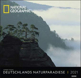 Deutschlands Naturparadiese - Kalender 2021 - Harenberg-Verlag - Fotokalender - Wandkalender mit fantastischen Landschaften - 47,8 cm x 45,8 cm