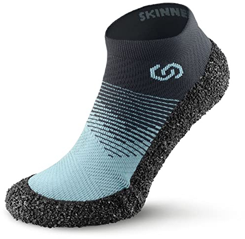 Skinners 2.0 Minimalistiska barfotaskor för män och kvinnor | Ultraportabla lätta och andningsbara skor, Aqua, Large