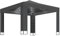 vidaXL Cenador con Doble Techo y Tira de Luces Lateral Pérgola Jardín Patio Toldo Sombrilla Parasol Tienda Carpa Marquesina Desmontable Antracita 3x3m