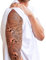 Tatodays temporäres tattoo mit ganzarm-schädeln, gothic, zum aufkleben, körperkunst-transfer für frauen und männer, cosplay, halloween, erwachsene, fake-temp-tattoo, halloween-kostümparty